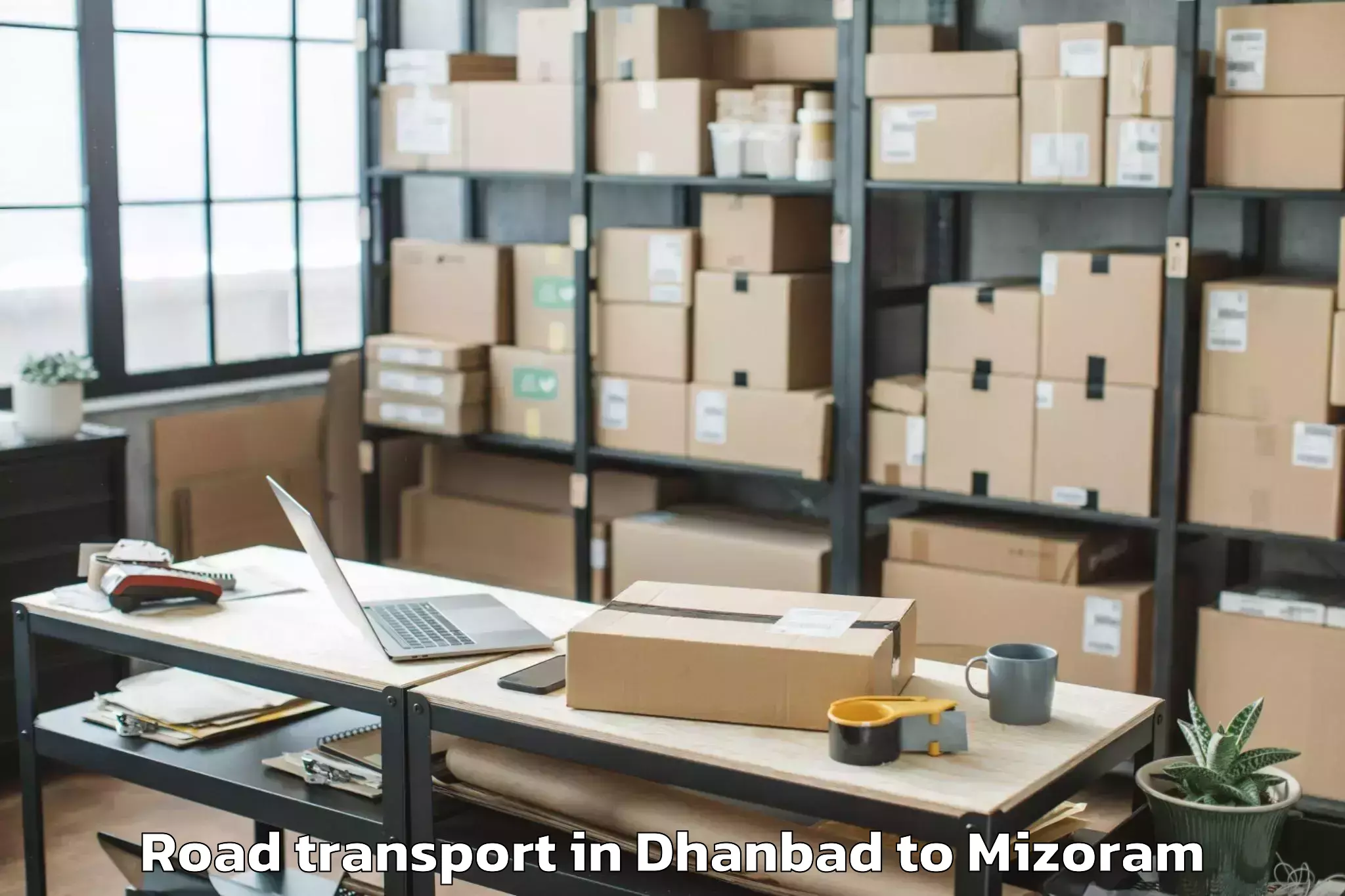 Book Dhanbad to Khawzawl Road Transport Online